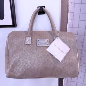 NWT! Michael Kors Stunning Spring Tote Handbag- Beige Canvas